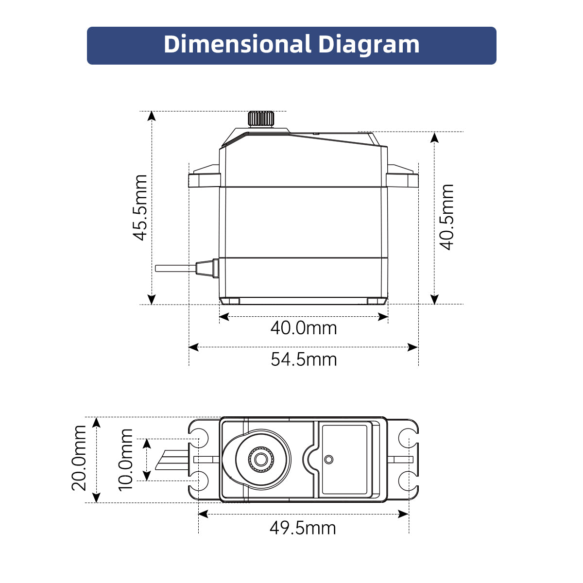 Serial High Voltage Bus Servo Anti-burning and Anti-blocking Intelligent Serial Port High Torque High Precision with Feedback Dedicated for Mechanical Claws